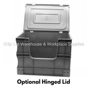 Heavy Duty Stacking Euro Box 60cm 90 Litre Open Side